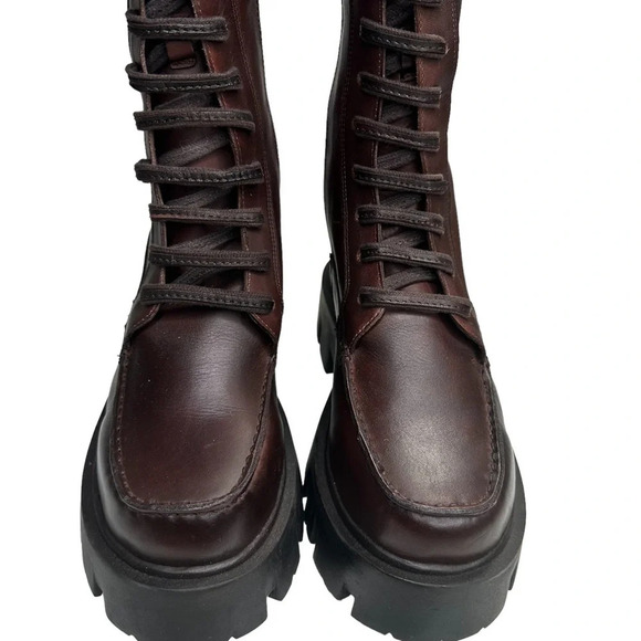 NWOT Free People Jones Lug Sole Combat Boot in Hot Fudge. Sz: 7 - Picture 5 of 12